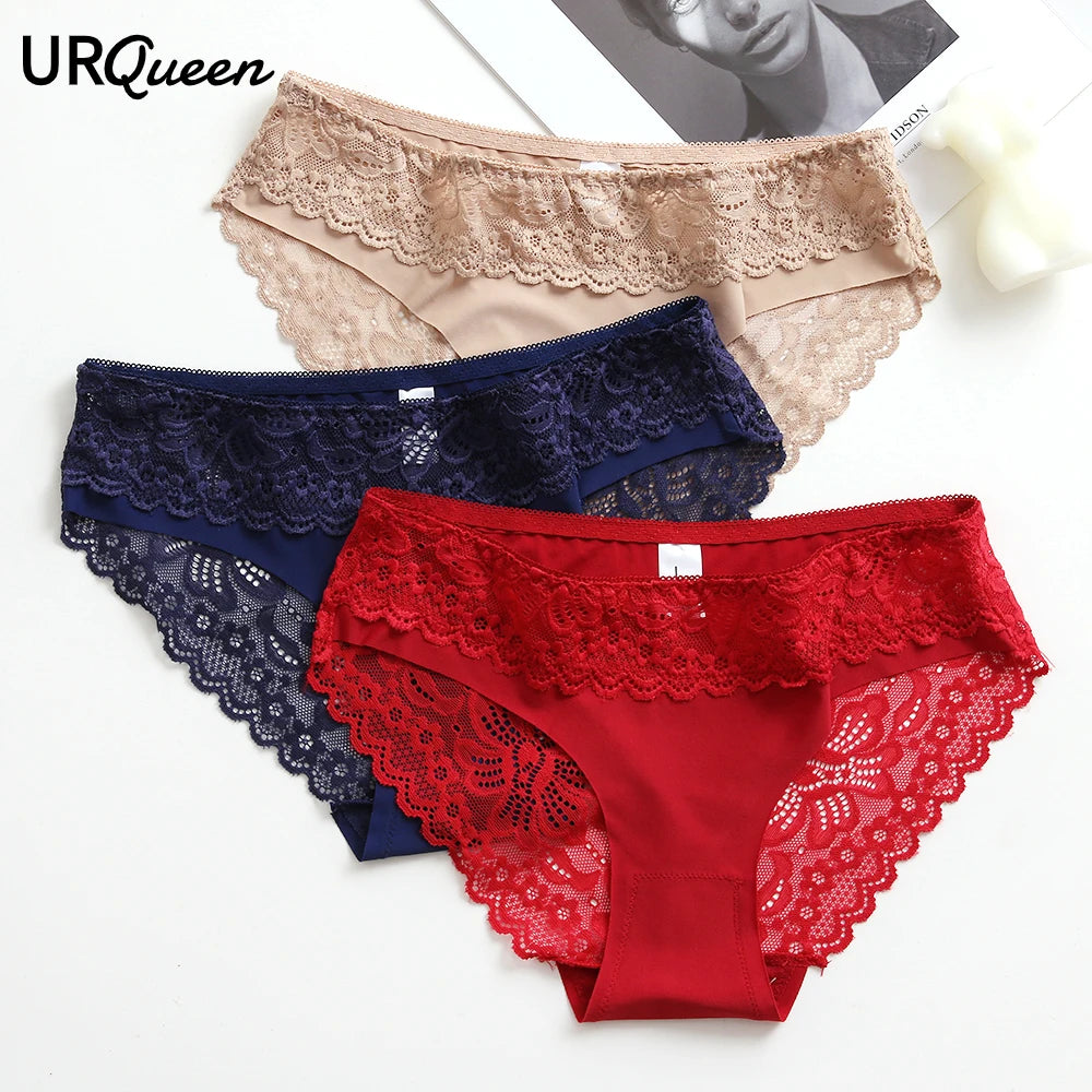 WarmSteps Woman Lace Panties Seamless Underwear for Woman Luxury Lingerie Intimate Female Underwear Briefs Mid Rise Underpanties